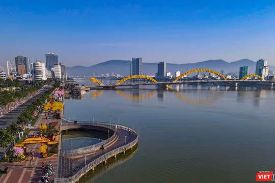 Một góc TP Đà Nẵng từ trên cao