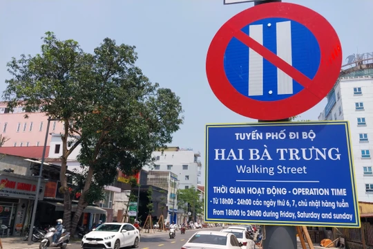 Phố đi bộ Hai Bà Trưng (TP Huế) sẽ hoạt động từ 18h-24h các ngày thứ Sáu, thứ Bảy và Chủ Nhật hàng tuần