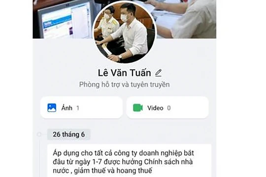 Đối tượng giả mạo bị chị H. tố giác đến cơ quan Công an (ảnh CATP)