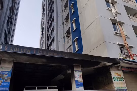 Hiện trường vụ cháy chung cư Carina Plaza