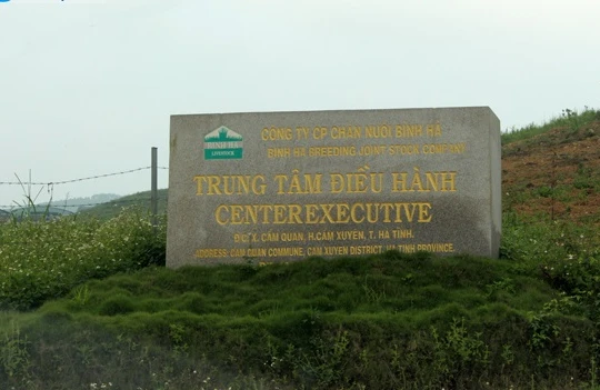 "Siêu" dự án chăn nuôi bò tại Hà Tĩnh của CTCP Chăn nuôi Bình Hà đang đi vào bế tắc. (Ảnh: Báo Hà Tĩnh)