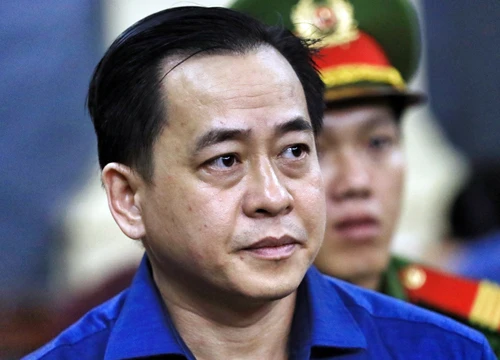 Vũ Nhôm tại tòa hôm nay. Ảnh:Hữu Khoa. 