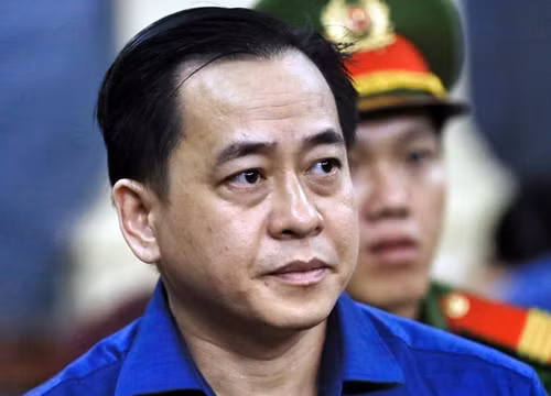 Vũ Nhôm tại tòa hôm nay. Ảnh:Hữu Khoa. 