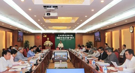 Ủy ban Kiểm tra Trung ương họp kỳ 31. (Ảnh: UBKT)