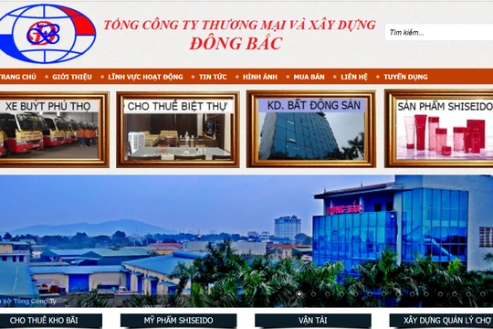 Tổng Công ty Thương mại và Xây dựng Đông Bắc, đơn vị đề xuất dự án thuộc sở hữu của gia đình bà Mai Thị Thắm.