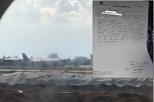 Báo cáo đầu tiên của Cơ trưởng Cuevas sau khi VN 7344 hạ cánh nhầm.