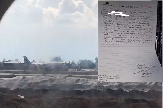 Báo cáo đầu tiên của Cơ trưởng Cuevas sau khi VN 7344 hạ cánh nhầm.