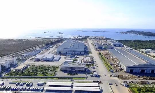 Nhà máy công nghiệp nặng Doosan Vina tại Dung Quất. (Ảnh: Internet)