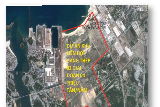 Quảng Ngãi tạo 166 ha đất sạch đón dự án vệ tinh của Khu liên hợp gang thép Hòa Phát Dung Quất. (Ảnh: HPG)