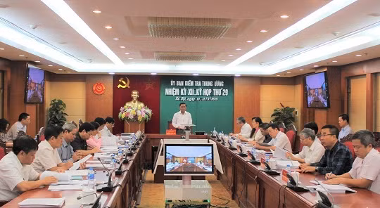 Toàn cảnh Kỳ họp 29 của Ủy ban Kiểm tra Trung ương. (Ảnh: ubkttw.vn)