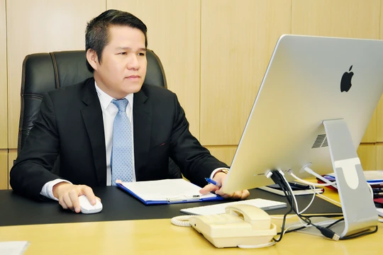 Quyền Tổng Giám đốc Tổng công ty Hàng Hải Việt Nam, ông Nguyễn Cảnh Tĩnh. (Ảnh: Vinalines)