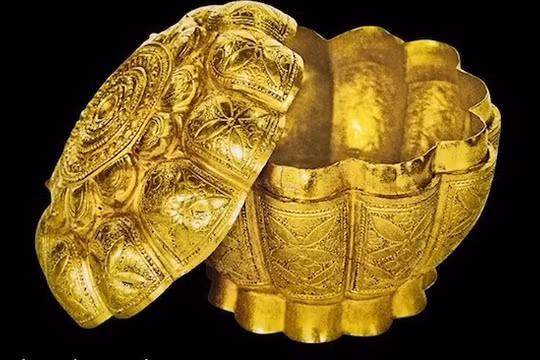 Hộp vàng Ngọa Vân - Yên Tử. (Ảnh: TTVH)