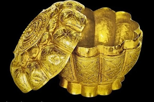 Hộp vàng Ngọa Vân - Yên Tử. (Ảnh: TTVH)