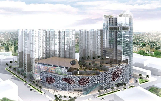 Phối cảnh dự án VinaSquare tại số 152 Trần Phú, Quận 5, Tp. HCM. (Ảnh: VNL)