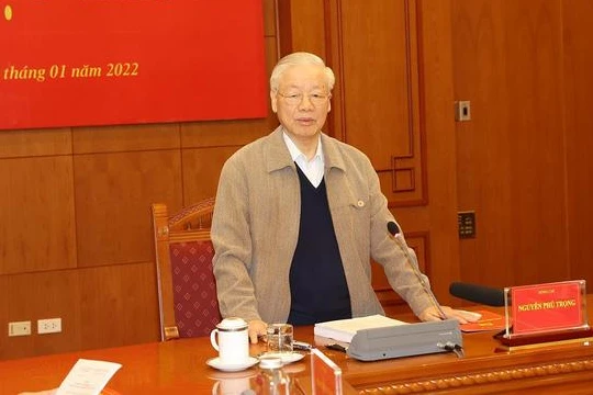 Tổng Bí thư Nguyễn Phú Trọng, Trưởng Ban Chỉ đạo Trung ương về phòng, chống tham nhũng, tiêu cực chủ trì phiên họp thứ 21 của Ban Chỉ đạo.