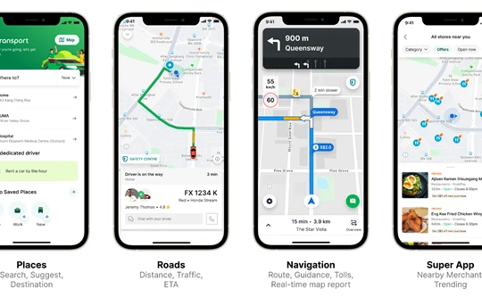 Dữ liệu bản đồ đóng góp từ cộng đồng thông qua ứng dụng.