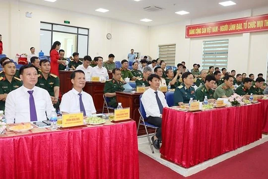 Quang cảnh Đại hội lần thứ nhất Hội Tướng lĩnh huyện Đức Thọ.