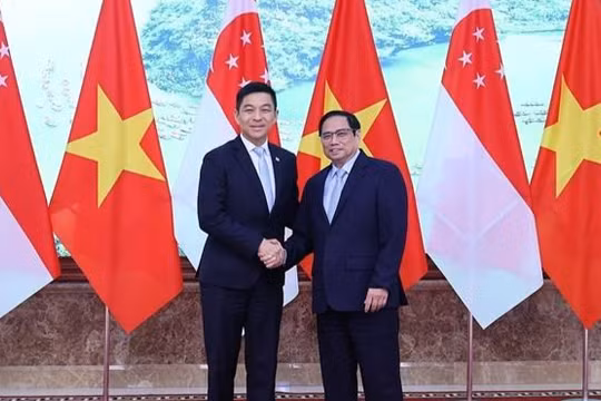 Thủ tướng Phạm Minh Chính tiếp Chủ tịch Quốc hội Singapore Chuan-Jin