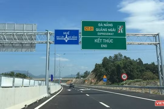 Tuyến cao tốc Đà Nẵng - Quảng Ngãi đoạn qua Đà Nẵng. Ảnh: Xuân Mai.