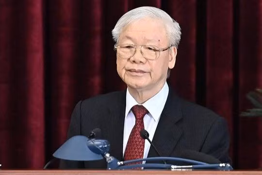 Tổng Bí thư Nguyễn Phú Trọng phát biểu bế mạc Hội nghị Trung ương 5.