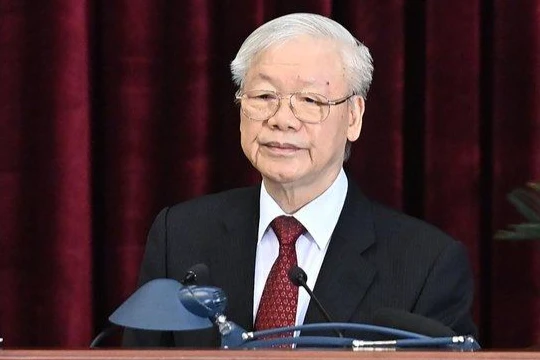 Tổng Bí thư Nguyễn Phú Trọng phát biểu bế mạc Hội nghị Trung ương 5.