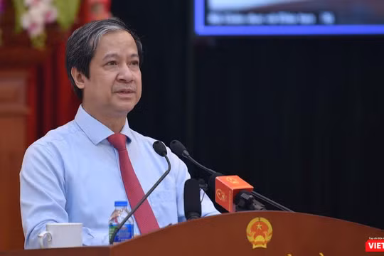 Bộ trưởng Nguyễn Kim Sơn phát biểu: Nếu không có đội ngũ nhà giáo giàu khát vọng thì chúng ta sẽ khó được lớp học sinh giàu khát vọng