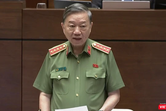 Bộ trưởng Bộ Công an Tô Lâm (Ảnh Lê Mai)