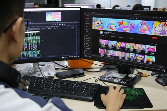 Hình ảnh và âm thanh của phim hoạt hình Wolfoo đều được sản xuất tại Studio của Sconnect.