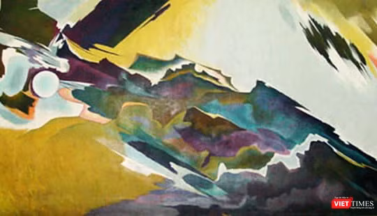 Bức tranh trừu tượng đắt nhất trong lịch sử mỹ thuật Việt Nam, có tên “Cất cánh”, được họa sĩ Tạ Tỵ vẽ năm 1972