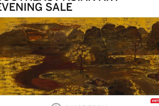 Bức tranh đề tên danh họa Nguyễn Gia Trí đã thất bại trong phiên đấu giá tối 5/10 
