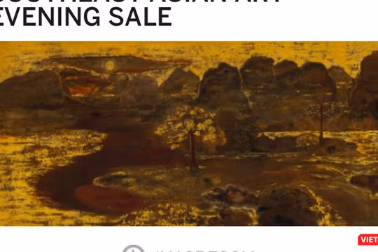 Bức tranh đề tên danh họa Nguyễn Gia Trí đã thất bại trong phiên đấu giá tối 5/10 