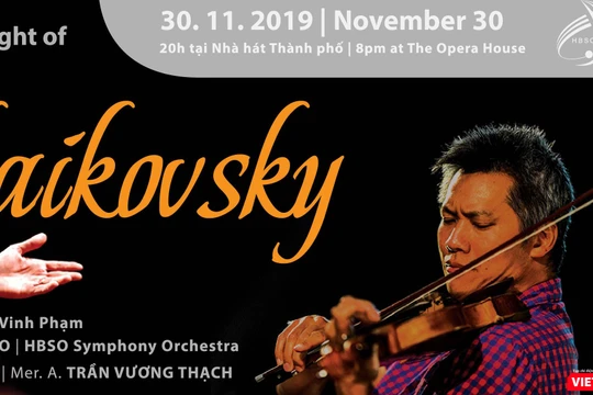 Nghệ sĩ Phạm Vinh sẽ chơi các tác phẩm của nhà soạn nhạc thiên tài Tchaikovsky.