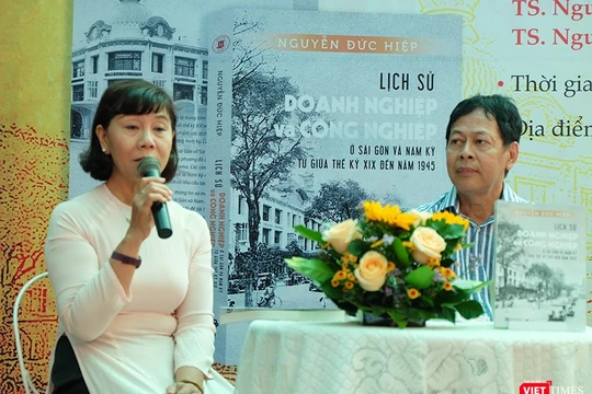 TS. Nguyễn Thị Hậu và TS. Nguyễn Đức Hiệp đưa ra những góc nhìn sâu sắc và thú vị về lịch sử doanh nghiệp và công nghiệp Nam kỳ 