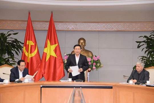 Phó Thủ tướng Vương Đình Huệ yêu cầu ngành ngân hàng chiếm lĩnh thị trường tín dụng, triển khai các biện pháp đẩy lùi "tín dụng đen" ở nông thôn (Ảnh: Thành Chung) 