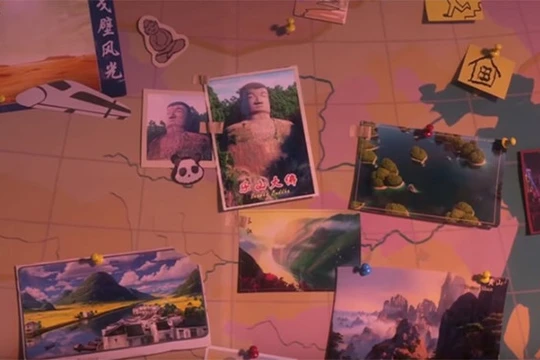 Ảnh: Khán giả chụp lại hình ảnh trên phim “Everest - người tuyết bé nhỏ” lúc chiếu công khai tại CGV