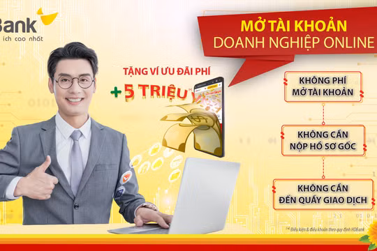 Mở tài khoản doanh nghiệp online với nhiều ưu đãi từ HDBank
