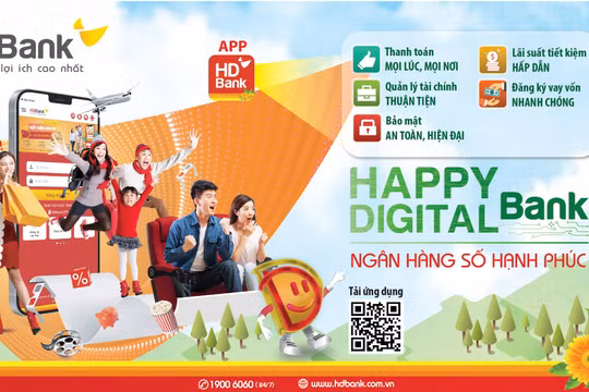 Happy Digital Bank - Ngân hàng số ứng dụng công nghệ hiện đại của HDBank