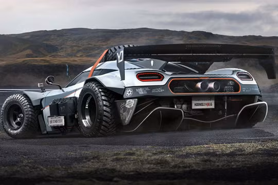 Koenigsegg One:1 phiên bản…off-road (ảnh Top Gear)