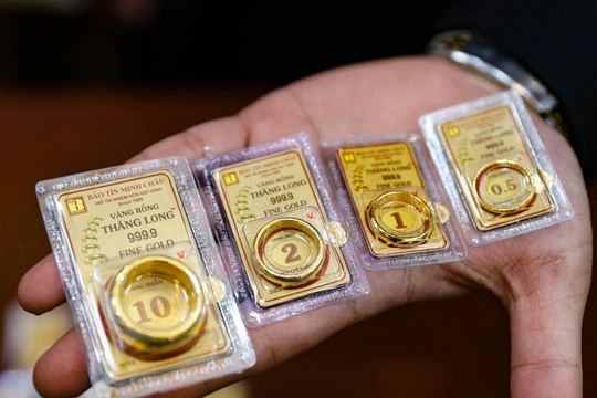 Vàng nhẫn Bảo tín Minh Châu tăng 900.000 đồng/lượng ở cả 2 chiều so với phiên sáng hôm qua. Ảnh minh hoạ.