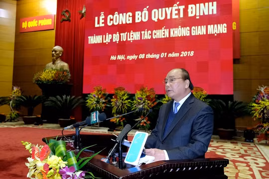 Thủ tướng Nguyễn Xuân Phúc phát biểu tại buổi lễ - Ảnh: VGP