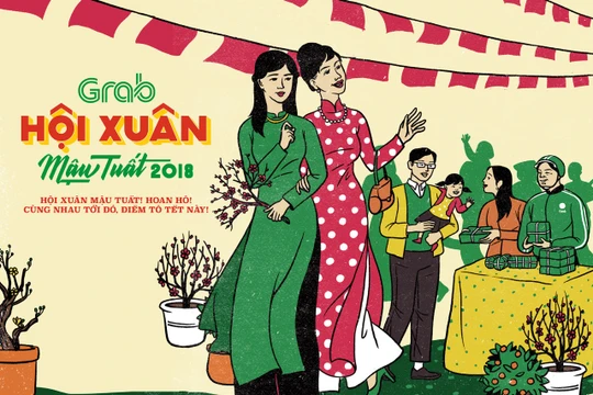 Hội chợ Xuân do Grab tổ chức sẽ diễn ra ở cả hai miền. Ảnh: Grab