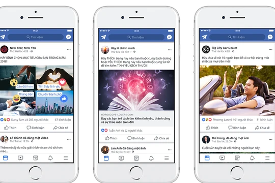 Những bài viết "nhử mồi" bình chọn, bày tỏ cảm xúc, chia sẻ,... sẽ bị hạ bậc trên Facebook.