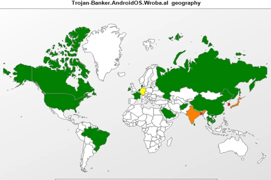 Các nhà nghiên cứu đã phát hiện Roaming Mantis trên hơn 150 mạng lưới, chủ yếu ở Hàn Quốc, Bangladesh và Nhật Bản.