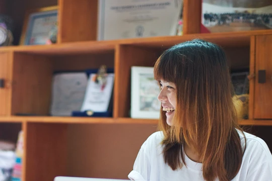 Chị Hương Liên, Người sáng lập dự án kinh doanh du lịch I love Hue. Ảnh: NVCC