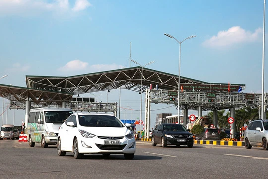 Trạm thu phí dự án BOT Quốc lộ 1 đoạn Hà Nội - Bắc Giang. Ảnh: Tổng cục Đường bộ.