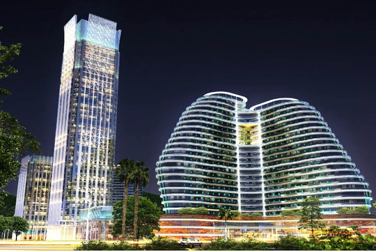 Phối cảnh 3D Công viên CNTT tập trung Quảng Ninh. Hình minh họa