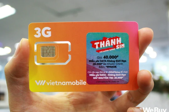 Thánh SIM là sim 3G truy cập internet miễn phí do nhà mạng Vietnamobile cung cấp. Ảnh: VNM