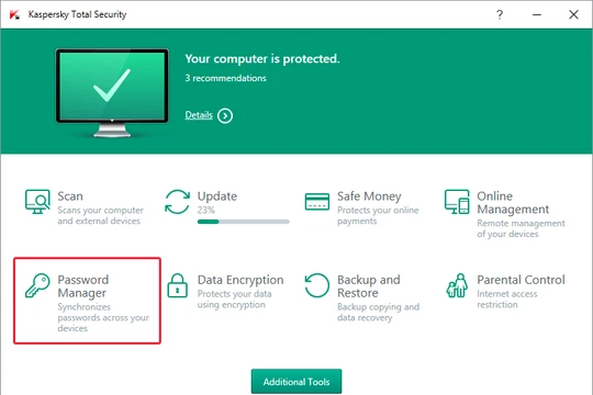 Kaspersky Password Manager lưu tất cả mật khẩu của người dùng vào kho an toàn. Ảnh: Kaspersky