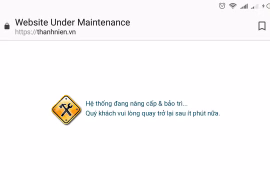 Hàng loạt báo điện tử không truy cập được vào trưa qua (23/9).