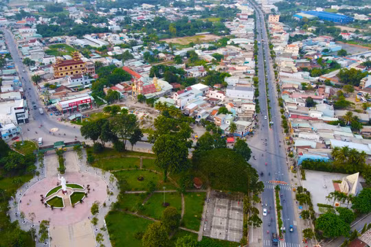 Trung tâm huyện Đức Hòa, Long An (Ảnh: Internet)